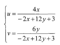 色品坐標u、v的計算式